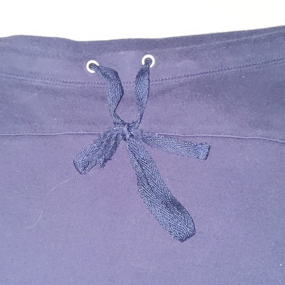 Navy blue stretchy skirt - Picture 3 of 5